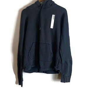 ADIDAS Mens Black NMD Hoodie Long Sleeve Sweatshirt Size S Heavy Trefoil Logo